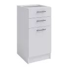 kombinált alsószekrény, fehér,  FABIANA S-40SZ2