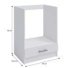 alsószekrény, fehér, FABIANA S - 60KU