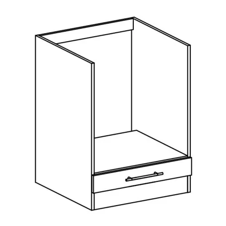 alsószekrény, tölgy sonoma/fehér, FABIANA S - 60KU