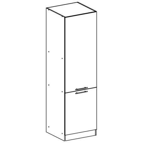 élelmiszer szekrény, tölgy sonoma/fehér, balos, FABIANA S - 60/210