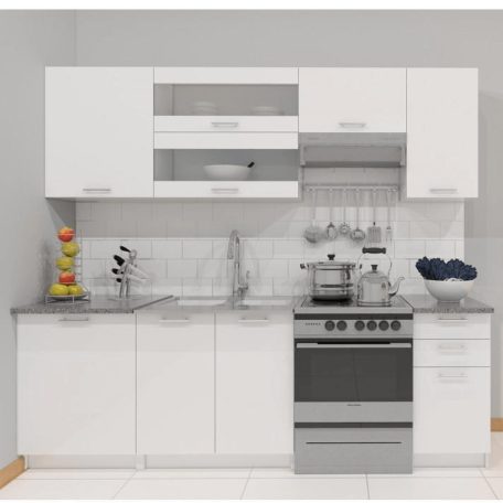 élelmiszer szekrény, fehér, balos, FABIANA S60/210