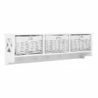 Akasztós polc 3 kosárral, fehér, RAFAELLO