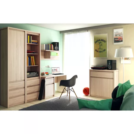 Akasztós szekrény, DTD laminált, tölgy sonoma, NORTY