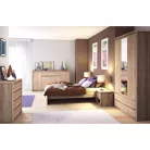 Ágy, tölgy sonoma, NORTY TYP 8