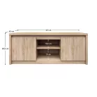 RTV asztal, DTD laminált, tölgy sonoma, NORTY