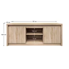 RTV asztal, DTD laminált, tölgy sonoma, NORTY