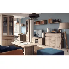 Dohányzóasztal, DTD laminált, tölgy sonoma, NORTY