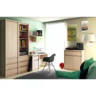 Komód, DTD laminált, tölgy sonoma, NORTY