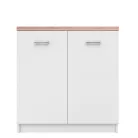 Komód 2D, fehér/tölgy sonoma, TOPTY TYP 13