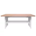 Dohányzóasztal 115, DTD laminált, fehér/tölgy sonoma, TOPTY TYP 18