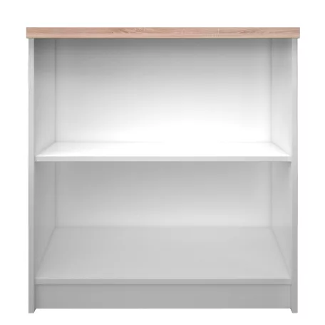 Alacsony könyvespolc, fehér/tölgy sonoma, TOPTY 16