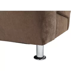 Fotel, barna szövet, SANTIAGO