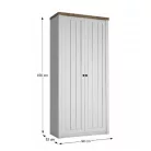 Szekrény, sosna Andersen/tölgy lefkas, PROVANCE