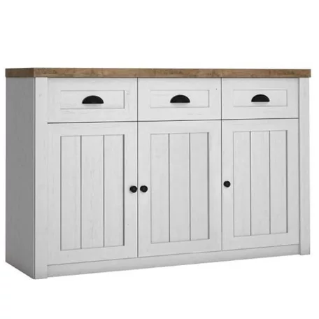 Komód, DTD laminált, sosna Andersen/tölgy lefkas, PROVANCE