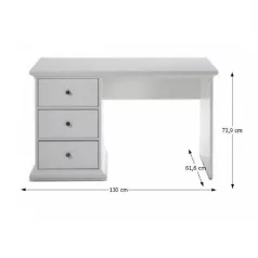 PC asztal, fehér, PARIS 77821