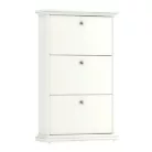 Cipősszekrény, DTD fóliázott/MDF festett, fehér, PARIS