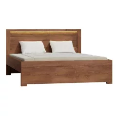 Ágy, ágyráccsal, kőris világos, 160x200, INFINITY I-19