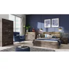 Éjjeliszekrény, kőris sötét, INFINITY I-24