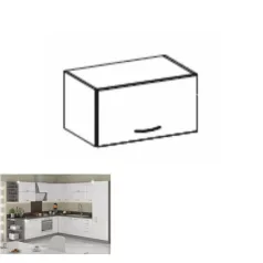 Felsőszekrény, fehér magasfényű, PRADO 60 OK-40