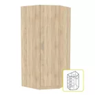 Sarokszekrény, tölgy sonoma, INVITA TYP 3