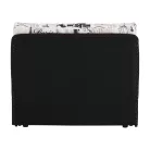 Kinyitható fotel, barna/minta, KENY NEW