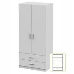 Szekrény, fehér, INVITA TYP 5