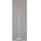 Fogas, fa természetes/fém fehér, HORST