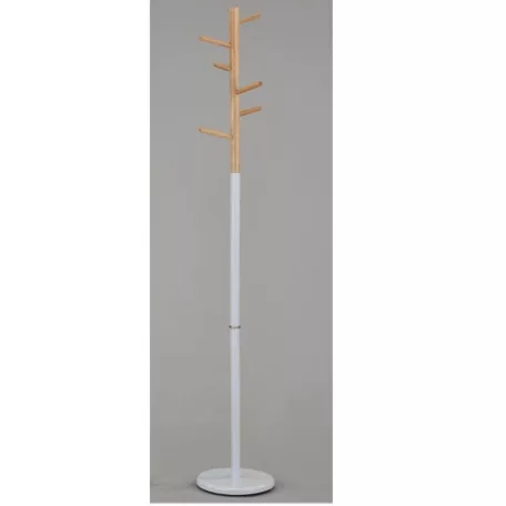 Fogas, fa természetes/fém fehér, HORST