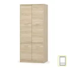 Akasztós szekrény 4D polcokkal, sonoma tölgyfa, TEYO