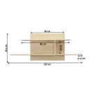 Falipolc, tölgy sonoma, TEYO