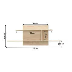 Falipolc, tölgy sonoma, TEYO