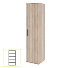 Polcos szekrény, DTD laminált, sonoma tölgyfa, DUNAJ 3