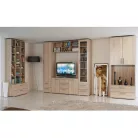 Polcos szekrény, DTD laminált, sonoma tölgyfa, DUNAJ 3