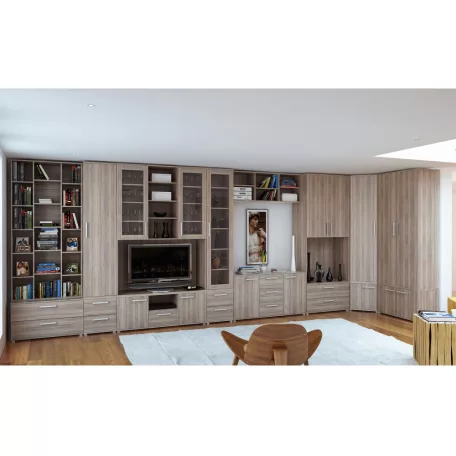 TV szekrény, DTD laminált, tölgy sonoma, DUNAJ TYP5