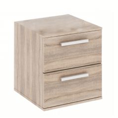   Alacsony szekrény 2 fiókkal keskeny, DTD laminált, tölgy sonoma, DUNAJ  TYP9