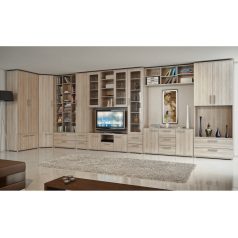   Alacsony szekrény 2 fiókkal keskeny, DTD laminált, tölgy sonoma, DUNAJ  TYP9