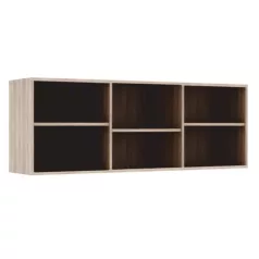   Alacsony könyvespolc, DTD laminált, tölgy sonoma, DUNAJ  TYP12