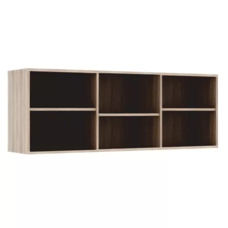 Alacsony könyvespolc, DTD laminált, tölgy sonoma, DUNAJ  TYP12