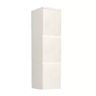 Magas fürdőszoba szekrény, fehér/magasfényű fehér HG, MASON WH11