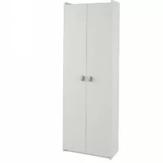 Polcos szekrény, DTD laminált, fehér, NATALI  TIP 2