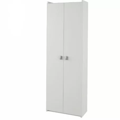 Polcos szekrény, DTD laminált, fehér, NATALI  TIP 2