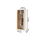 Kombinált szekrény, DTD laminált, sonoma tölgyfa, NATALI TIP 6