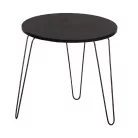 Konzolasztal, fekete  tölgy/fekete, RONIN