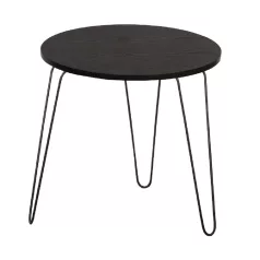 Konzolasztal, fekete  tölgy/fekete, RONIN