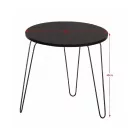 Konzolasztal, fekete  tölgy/fekete, RONIN