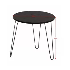 Konzolasztal, fekete  tölgy/fekete, RONIN