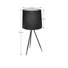 Asztali lámpa, fekete, JADE TYP 4 8008-44A