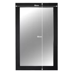 Tükör, fekete keret, MALKIA TYP 1