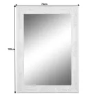 Tükör, fehér keret, MALKIA TYP 9