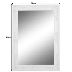 Tükör, fehér keret, MALKIA TYP 9